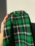 Gonna corta tartan verde