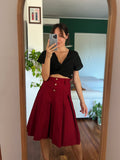 Gonna pantalone bordeaux