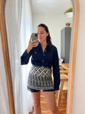 Combo pareo + camicia Ralph Lauren • blu e panna 1