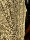 Cardigan dorato + sciarpa Oliver