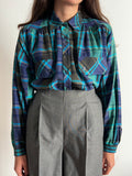 Camicia tartan blu