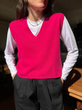 Gilet corto fuxia