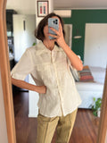 Camicetta bianca di lino