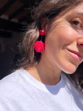 Orecchini clip pendenti ciliegia