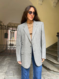 Blazer grigio pura lana