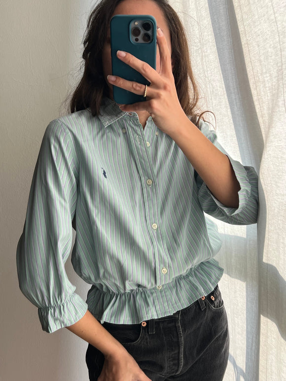 Camicia Gilbi Ralph Lauren verdina righe lilla