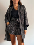 PRE ORDINE • Kimono nero e grigio