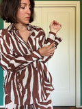 Camicia sartoriale lino animalier