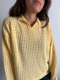 Maglione traforato giallo