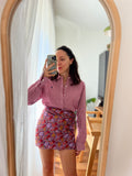 Combo pareo + camicia Ralph Lauren • fiori e quadretti bordeaux