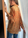 Camicia indiana modello maschile ruggine
