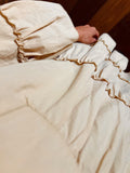 Abito corto ampio cotone giapponese beige