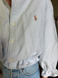 Camicia Gilbi Ralph Lauren righe azzurrine
