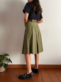 Gonna pantalone verde