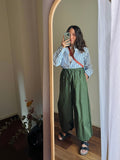 Pantalone sartoriale balloon verde