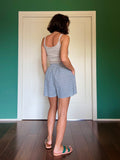 Pantaloncino sangallo denim