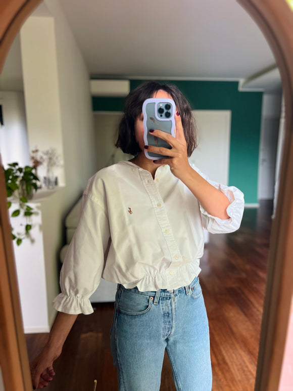 Camicia Gilbi Ralph Lauren bianca senza colletto