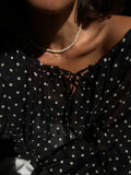 PRE ORDINE • Maxi camicia Formentera nera pois piccoli