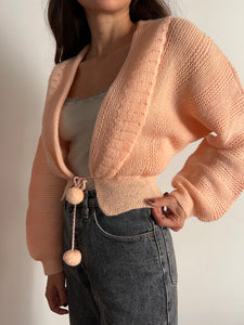 Cardigan liseuse rosa