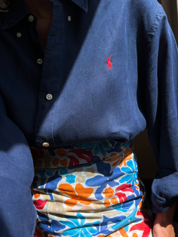 Combo pareo + camicia Ralph Lauren • blu e rosso