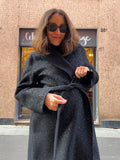 Cappotto sartoriale glitter nero