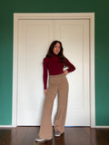 Pantalone lana merino • cammello