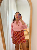 Combo pareo + camicia Ralph Lauren • rosa righe e esagoni