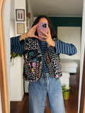 Gilet trapuntato nero