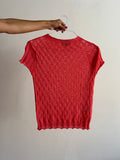 Maglia corallo misto seta