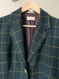 Blazer verde quadri gialli