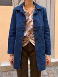 Giacca lunga denim