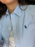 Camicia Ralph Lauren righe bianche e azzurre
