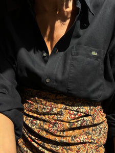 Combo pareo + camicia Lacoste • nero e beige