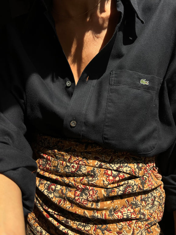 Combo pareo + camicia Lacoste • nero e beige