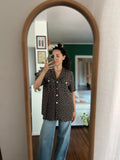 Camicia di seta con palme