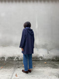 Parka morbido blu