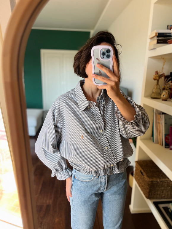 Camicia Gilbi Ralph Lauren righe grigione