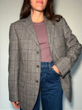 Blazer principe di Galles con riga viola