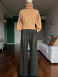 PRE ORDINE • Pantalone sartoriale lana tartan verdone • DUE MODELLI