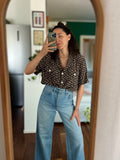 Camicia di seta con palme