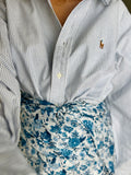 Combo pareo + camicia Ralph Lauren • azzurro righine e fiori