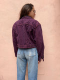 Giacca di jeans vinaccia
