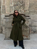 Cappotto sartoriale verde militare