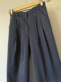 Pantalone Alberto cotone blu a righe