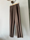 Pantalone maschile marrone spigato