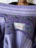 Camicia a righe lilla