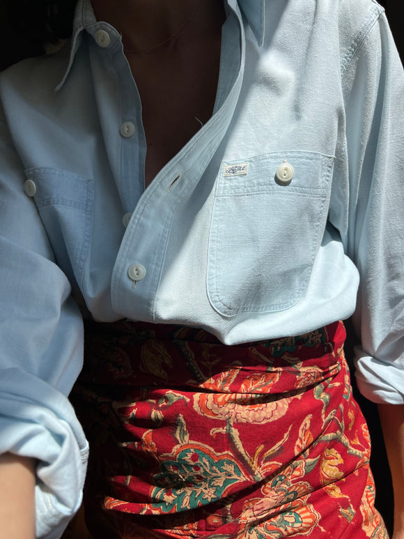 Combo pareo + camicia Ralph Lauren • azzurrino e bordeaux