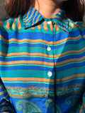 Camicia indiana modello maschile bluette