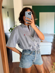 Mezza Gilbi Ralph Lauren azzurra righe