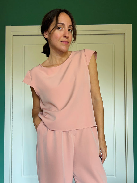 Maglietta sartoriale rosa